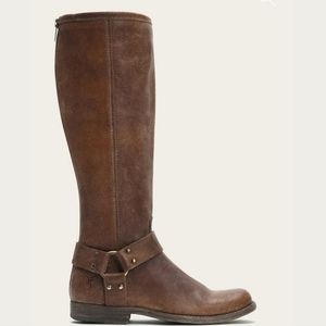 Frye Phillip Harness Tall Boot-Cognac